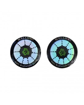 Wellon Anti-Chip Anti-Radiation Sticker/Patch/Shield for Mobile Laptop PC TV (Pack of 2)